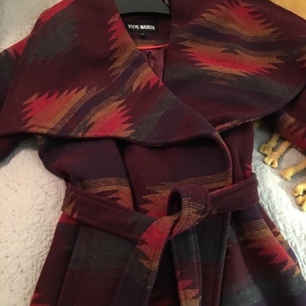 Steve Madden Belted Wrap Coat